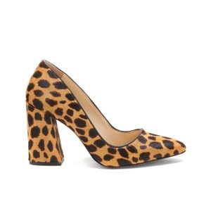 Vince Camuto fur block heels size 8.5